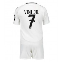 Real Madrid Vinicius Junior #7 Hjemmedraktsett Barn 2024-25 Kortermet (+ Korte bukser)